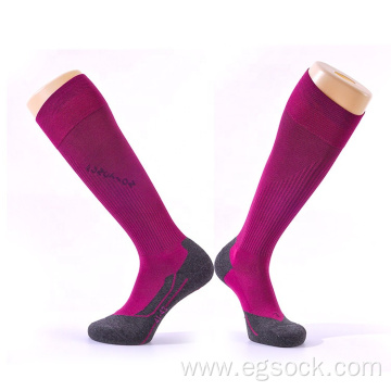 Athletic knee high compression socks